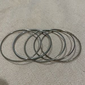 Vintage silver bangles.